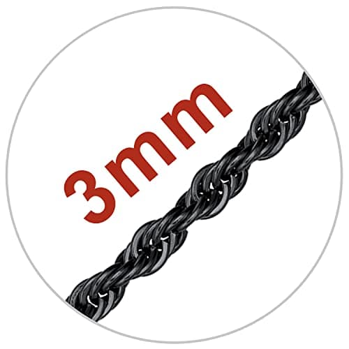 Figaro Chain Necklace - 3mm-9mm Stainless Steel, 18K Gold Plated, 16"-30"