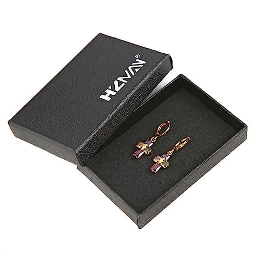 14K Gold Plated Cross Earrings for Women and Girls