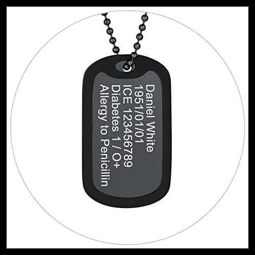 PROSTEEL Stainless Steel Cross Jewelry Dog Tags Pendant