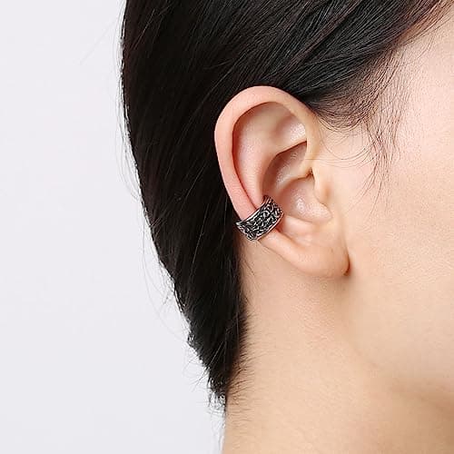 HZMAN Celtic Knot Ear Cuff Earrings for Men & Women