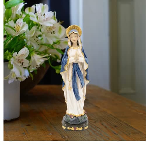 Comfy Hour 6" Religious Virgin Mary Praying Statue, Home Madonna Figurine