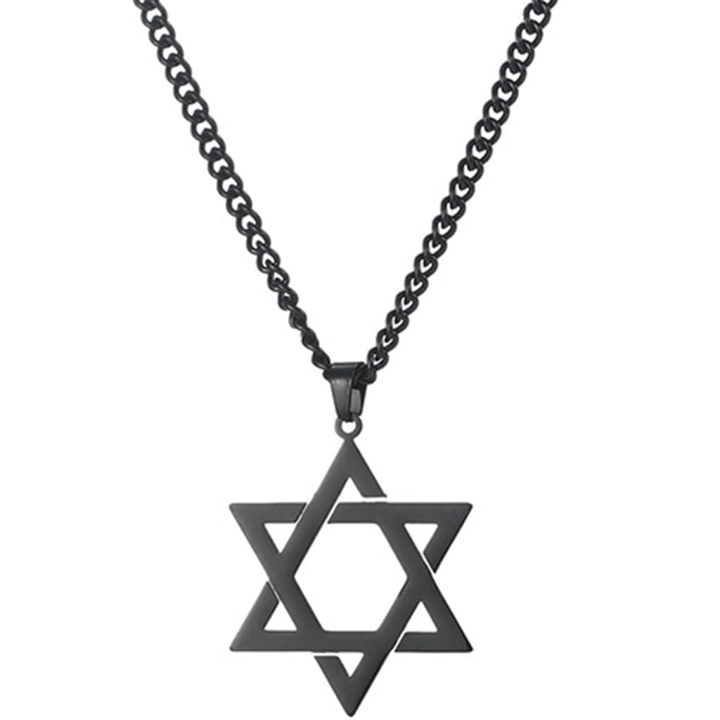 Jude Jewelers Stainless Steel Star of David Pendant Necklace