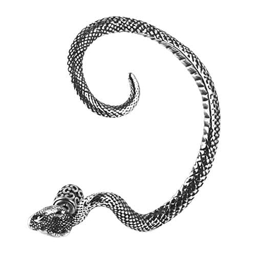 Stainless Steel Dragon Ear Cuff Earrings for Women and Men