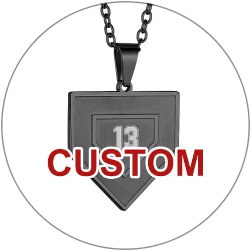 GOLDCHIC JEWELRY Sports Necklaces for Men and Teens – Stainless Steel Chain Jewelry for Football, Baseball, Soccer, Basketball, and Softball Fans