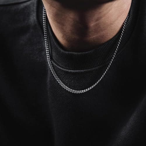 Stainless Steel Men's Gold Chain Hip Hop Necklace