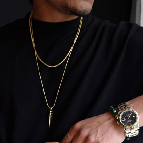 HZMAN Snake Chain Necklace for Men and Women
