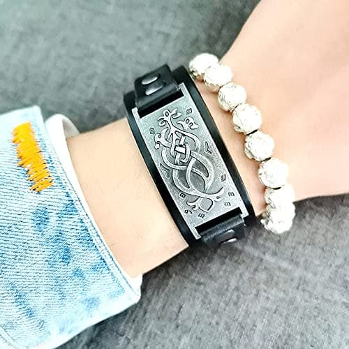 TurtleDove Dara Celtic Knot Adjustable Metal Bracelet