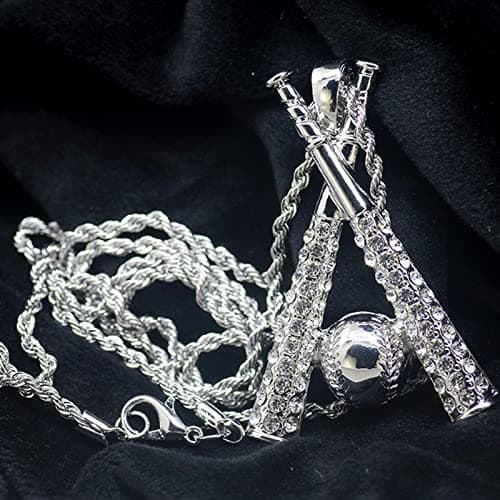 Stainless Steel Baseball Necklace for Men and Women