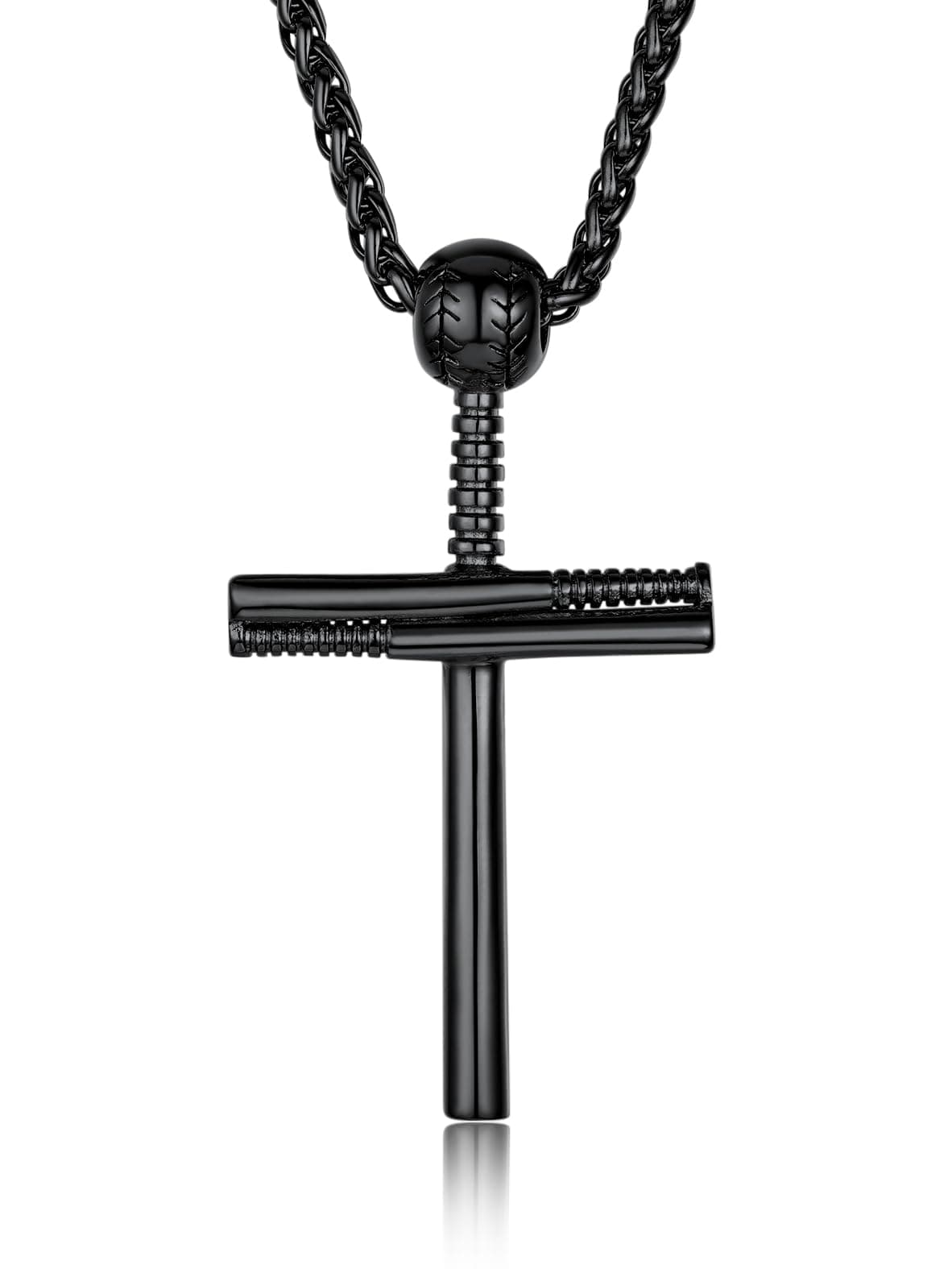 GOLDCHIC JEWELRY Sports Necklaces for Men and Teens – Stainless Steel Chain Jewelry for Football, Baseball, Soccer, Basketball, and Softball Fans