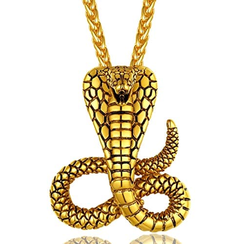 Retro Cobra Snake Necklace for Gothic Jewelry Fans
