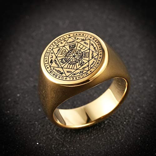 Seven Archangels Rings Stainless Steel Choker