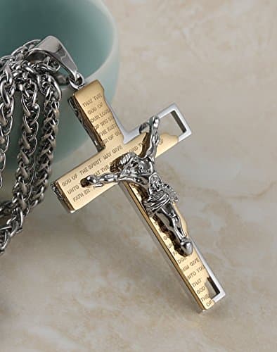 Men's Stainless Steel Cross Necklace