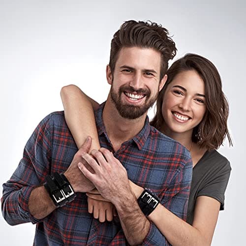 Casoty Punk Rock Leather Cuff Bracelets for Men and Women