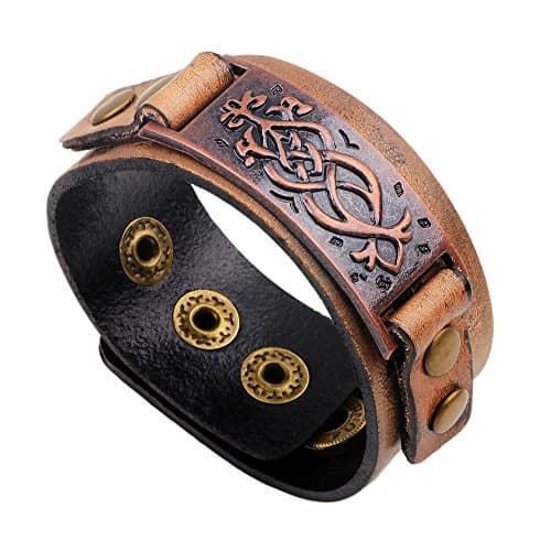 TurtleDove Dara Celtic Knot Adjustable Metal Bracelet