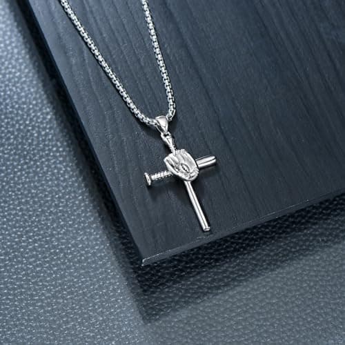 Men's Sports Pendant Necklace in 925 Sterling Silver