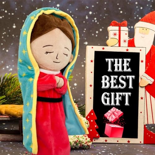 Yelakey Red Lady of Guadalupe Plush Mary Doll Christ Religious Toy