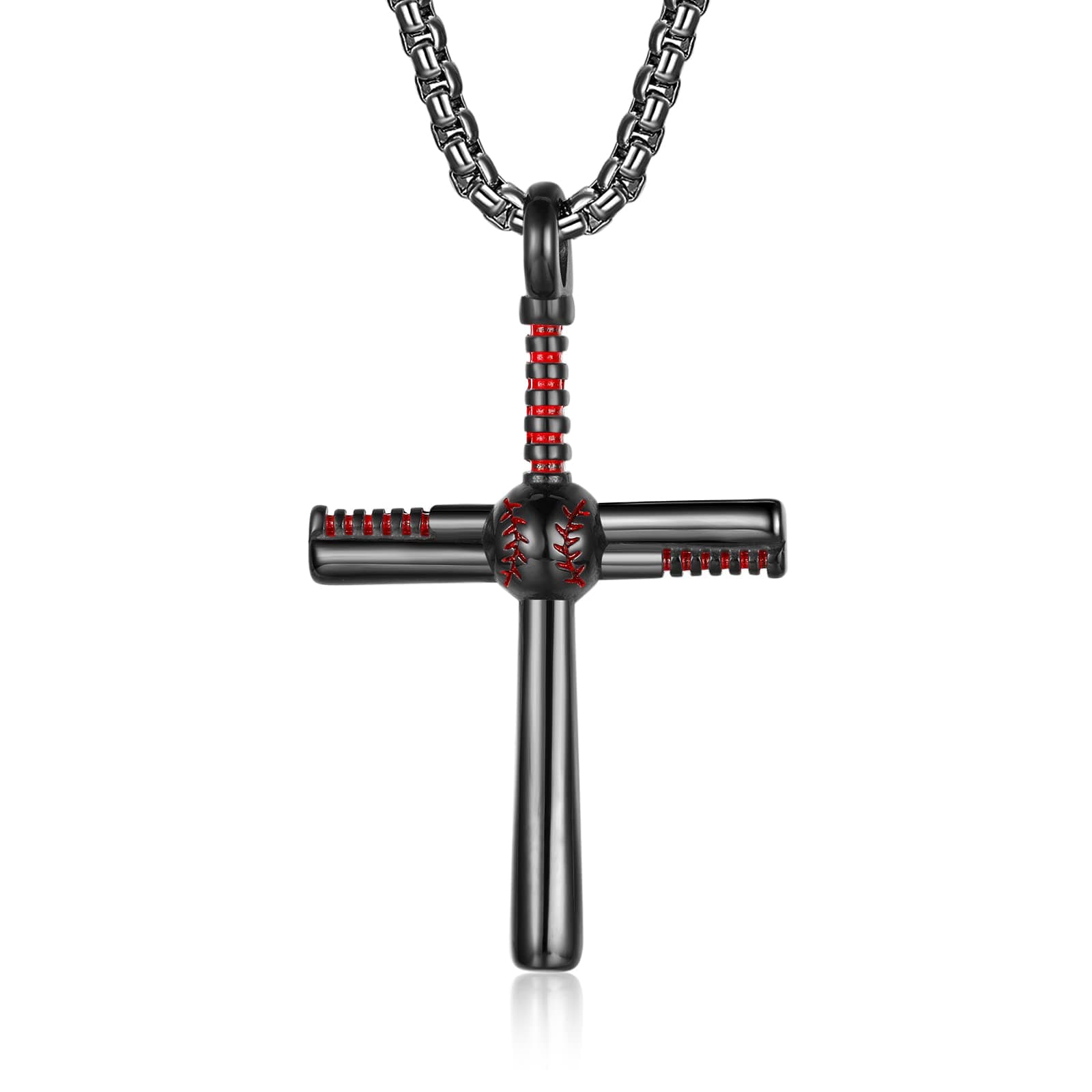 Personalized Baseball Bat Charm Pendant Necklace for Men