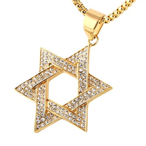 Stainless Steel Star of David Pendant for Women and Men