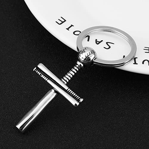 Athletes Cross Keychain for Baseball Fans