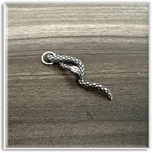Xusamss Punk Rock Stainless Steel Animal Snake Pendant Necklace
