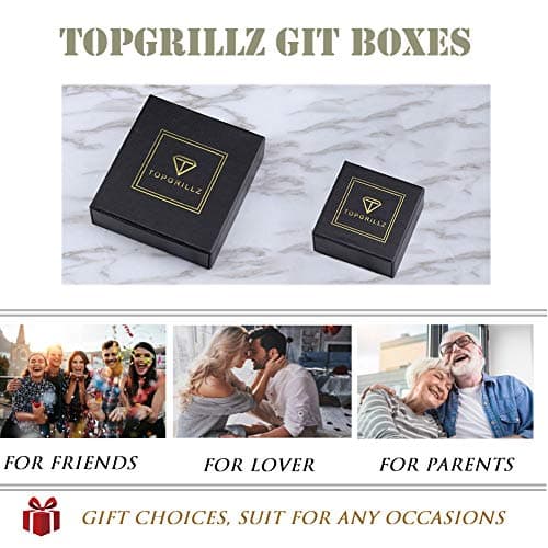 TOPGRILLZ 14K Gold Iced Out Star of David Necklace for Men & Women