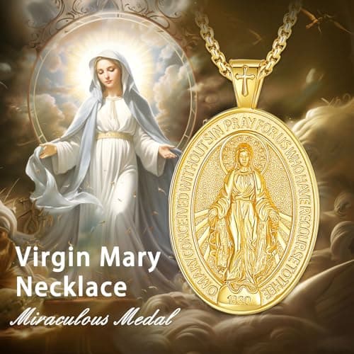 Sterling Silver Religious Necklace for Men and Women