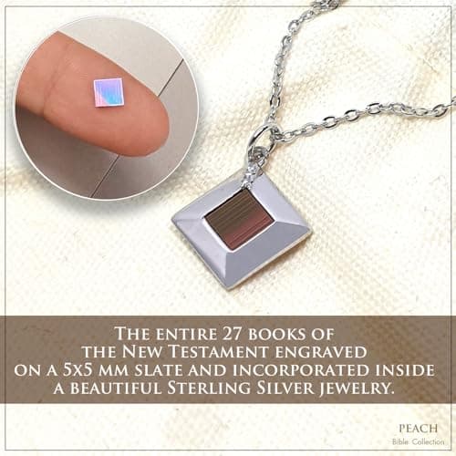 Nano Bible Necklace for Women: World's Smallest New Testament Pendant