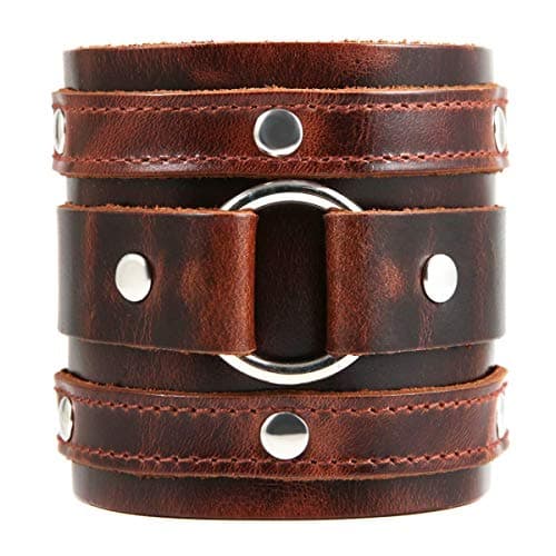 HZMAN Wide Cuff Gothic Punk Rock Wristband