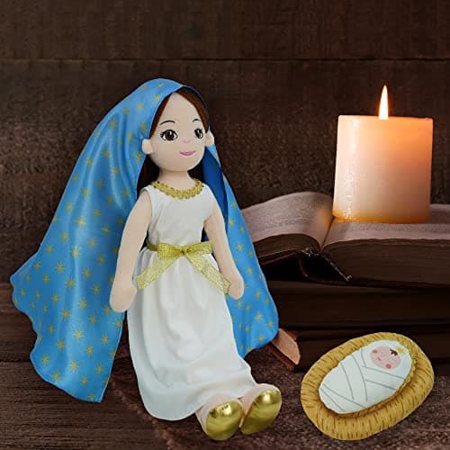 June Garden 14" Soft Religious Figure: Lady of Guadalupe Catholic Virgin Mary