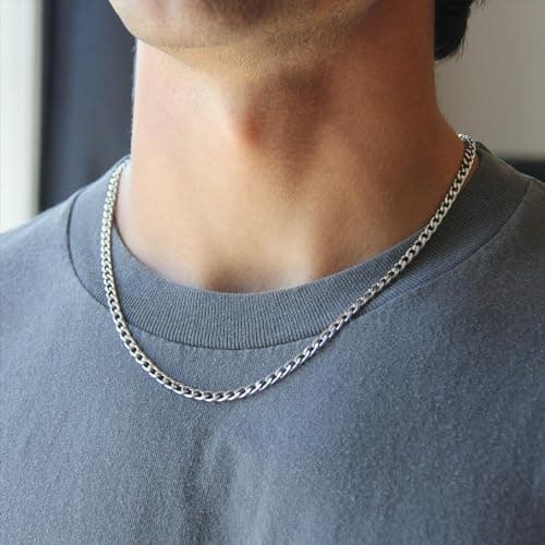 Stainless Steel Men's Gold Chain Hip Hop Necklace