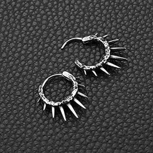 Spike Rivet Earrings in Stainless Steel Gothic Punk Style for Men and Women