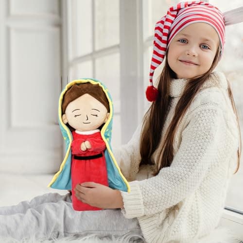 Yelakey Red Lady of Guadalupe Plush Mary Doll Christ Religious Toy