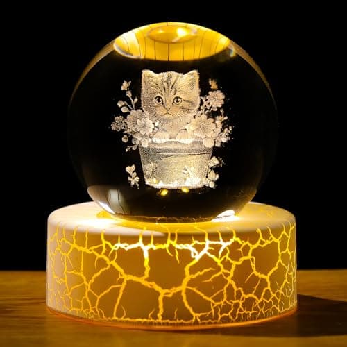 Arikyrist 3D Crystal Virgin Mary Statue, Blessed Mother for Home Decor