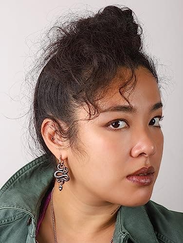 Sacina Gothic Punk Snake Dangle Earrings, Grunge Jewelry Gift for Women