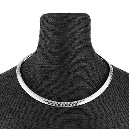 HZMAN Stainless Steel Omega Chain Necklace & Bracelet Set