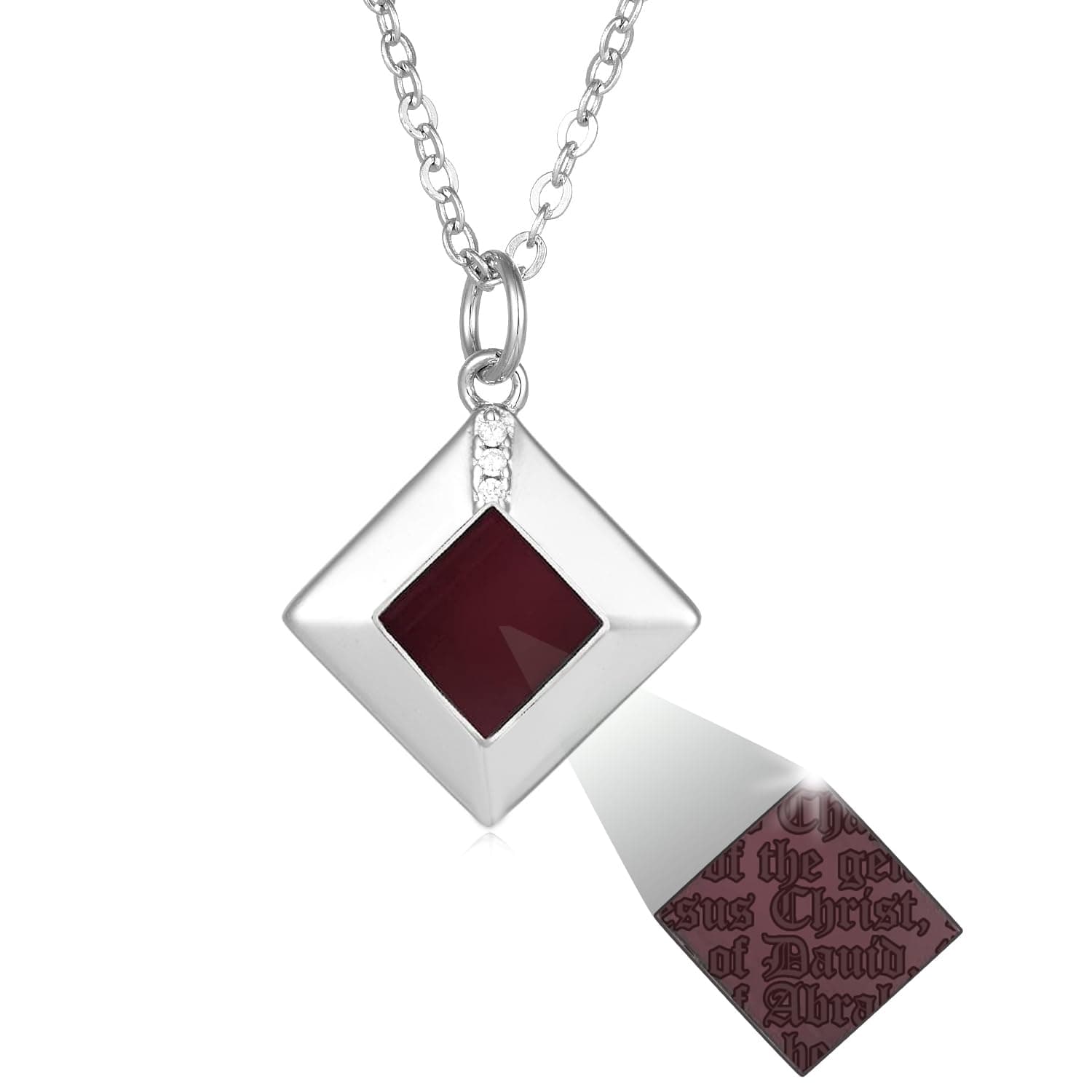 Nano Bible Necklace for Women: World's Smallest New Testament Pendant