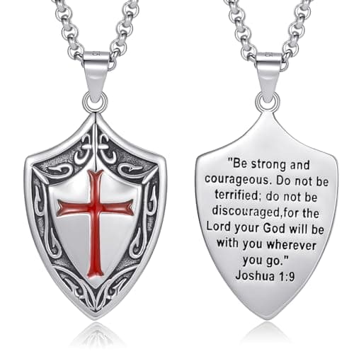 LES OSEWA Sterling Silver Celtic Cross Necklace for Men & Women Christian Jewelry