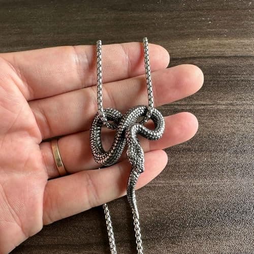 Shimeriti Stainless Steel Snake Pendant Hip Hop Jewelry