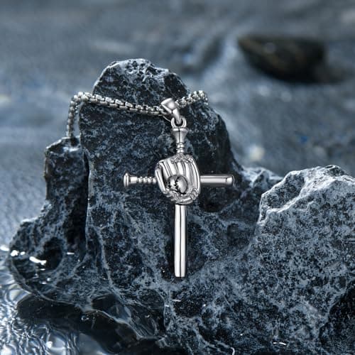 Men's Sports Pendant Necklace in 925 Sterling Silver