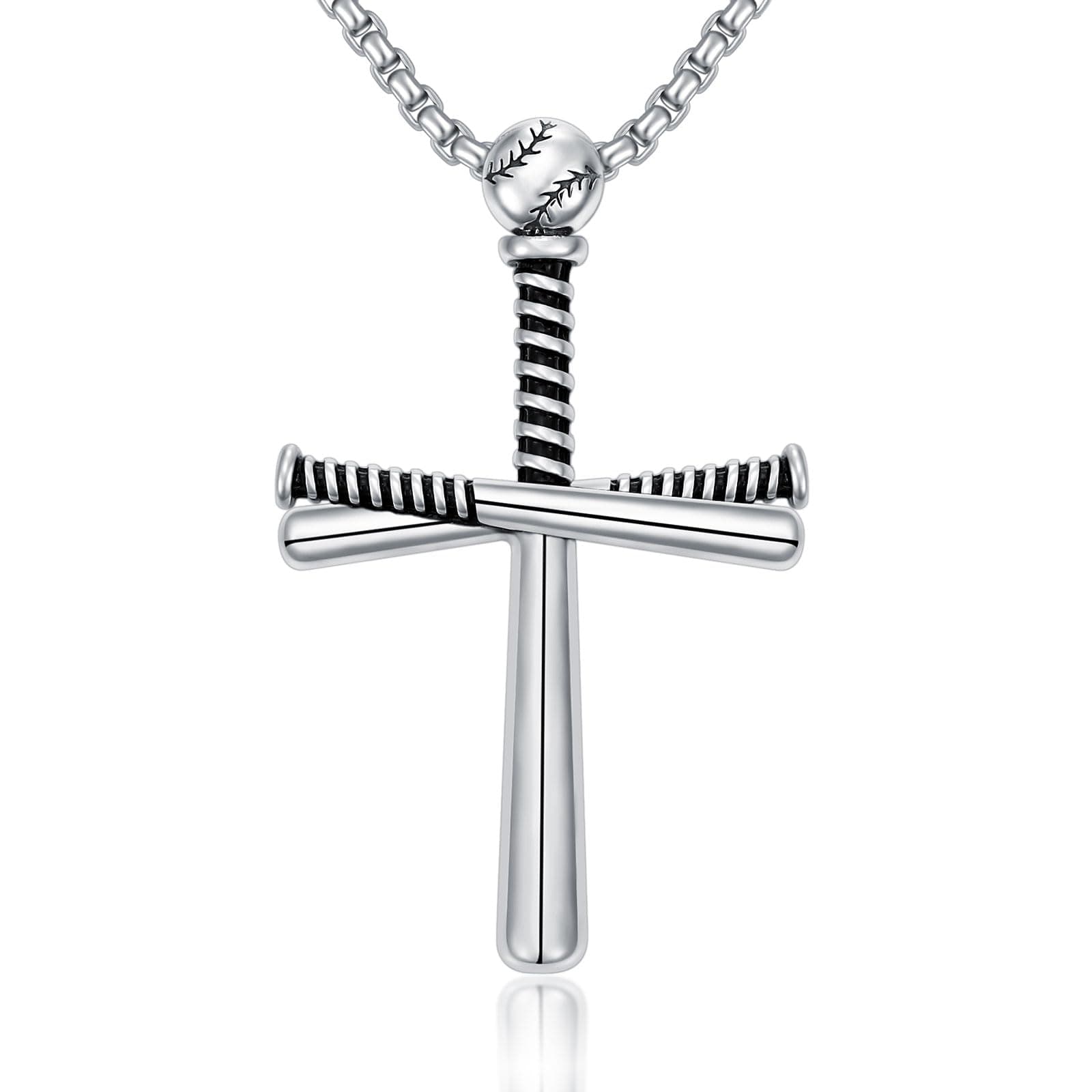 Baseball Cross Necklace for Men and Women
