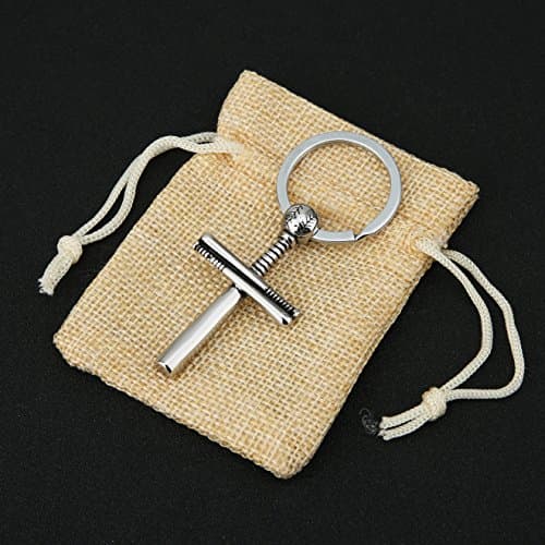 Athletes Cross Keychain for Baseball Fans