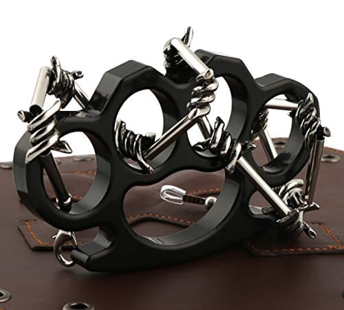 Barbed Wire Necklace for Men, Punk Gothic Style