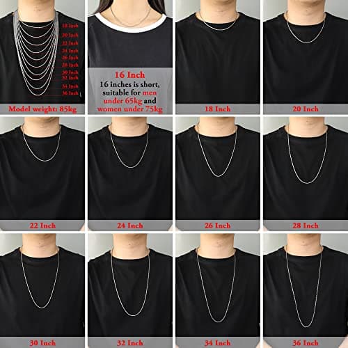 HolyFast Stainless Steel Rope Twist Chain Necklace for Men & Women