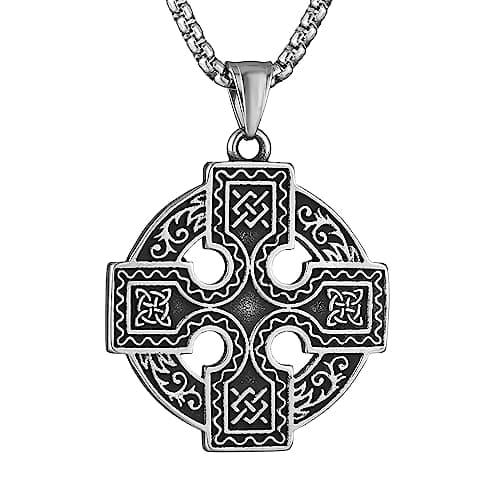 Stainless Steel Celtic Knot Necklace for Women Men