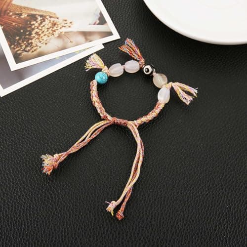 HZMAN Tibetan Buddhism Dzi Bead Bracelet - Lucky Protection & Gift