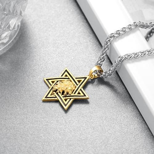 Sterling Silver Star of David Pendant Necklace for Men and Women - Jewish Jewelry Gift