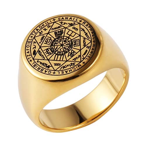Seven Archangels Rings Stainless Steel Choker