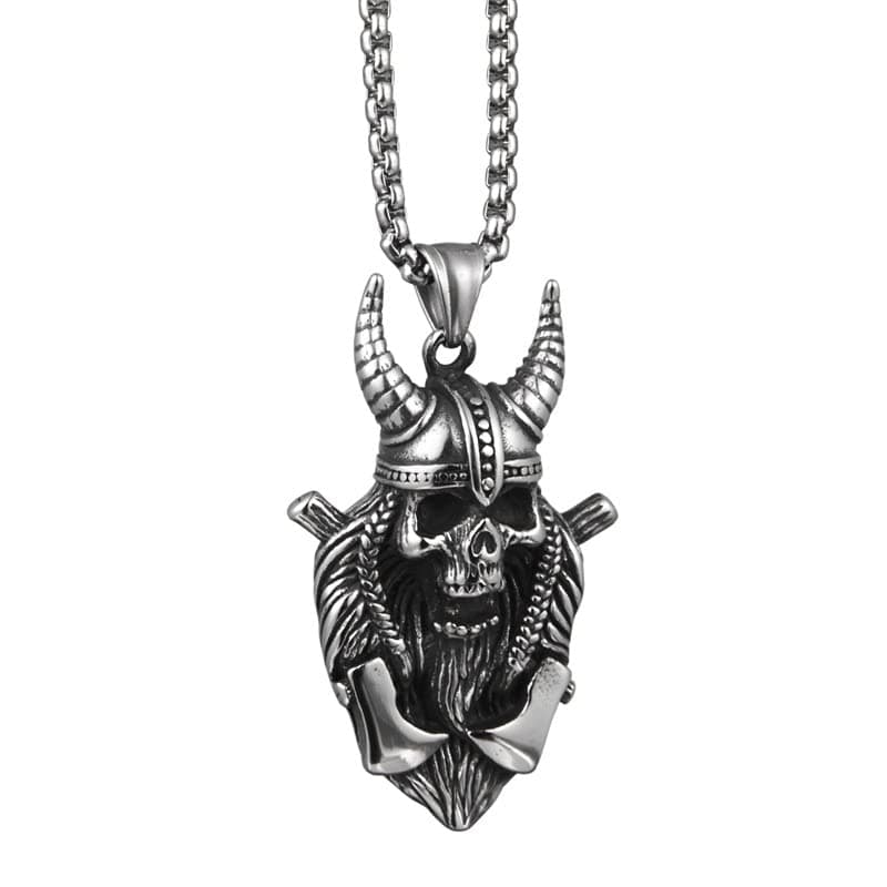 Stainless Steel Square Pearl Chain Punk Necklaces for Men