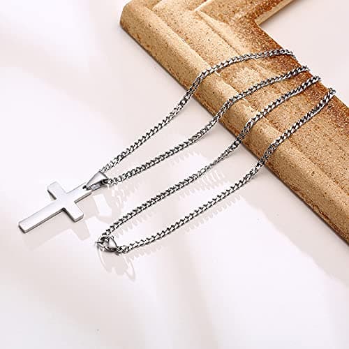 VNOX Cross Necklaces for Men & Boys - Christian Jewelry with Religious Quotes