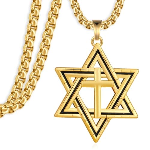 Sterling Silver Star of David Pendant Necklace for Men and Women - Jewish Jewelry Gift